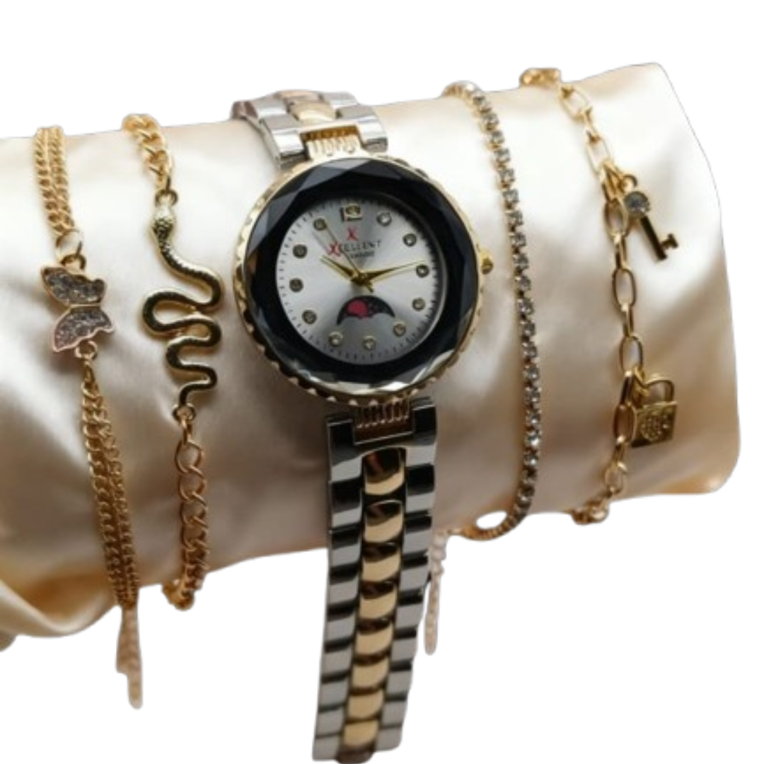 GIRLS DIAMOND CUT JEWELLERY WATCH