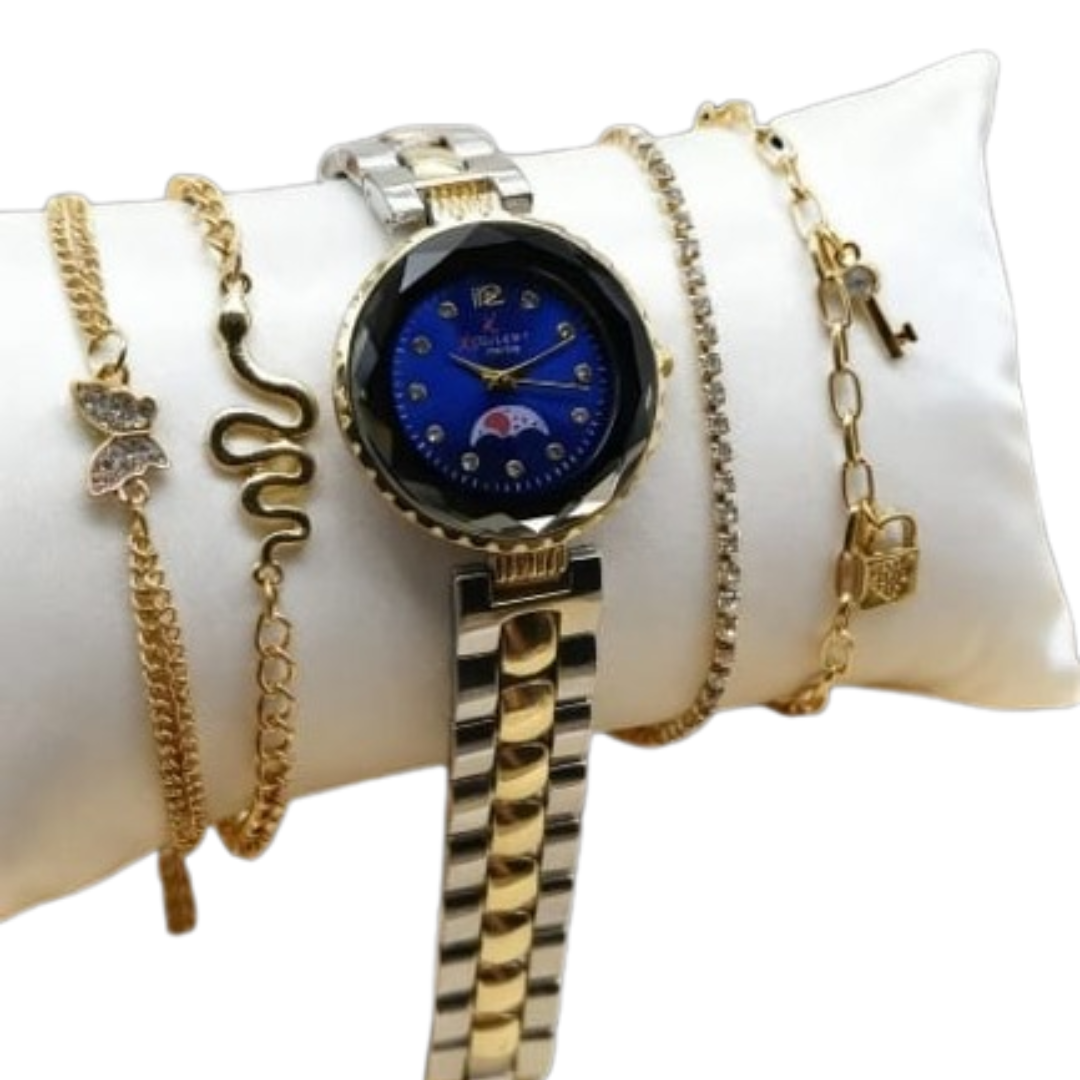 GIRLS DIAMOND CUT JEWELLERY WATCH