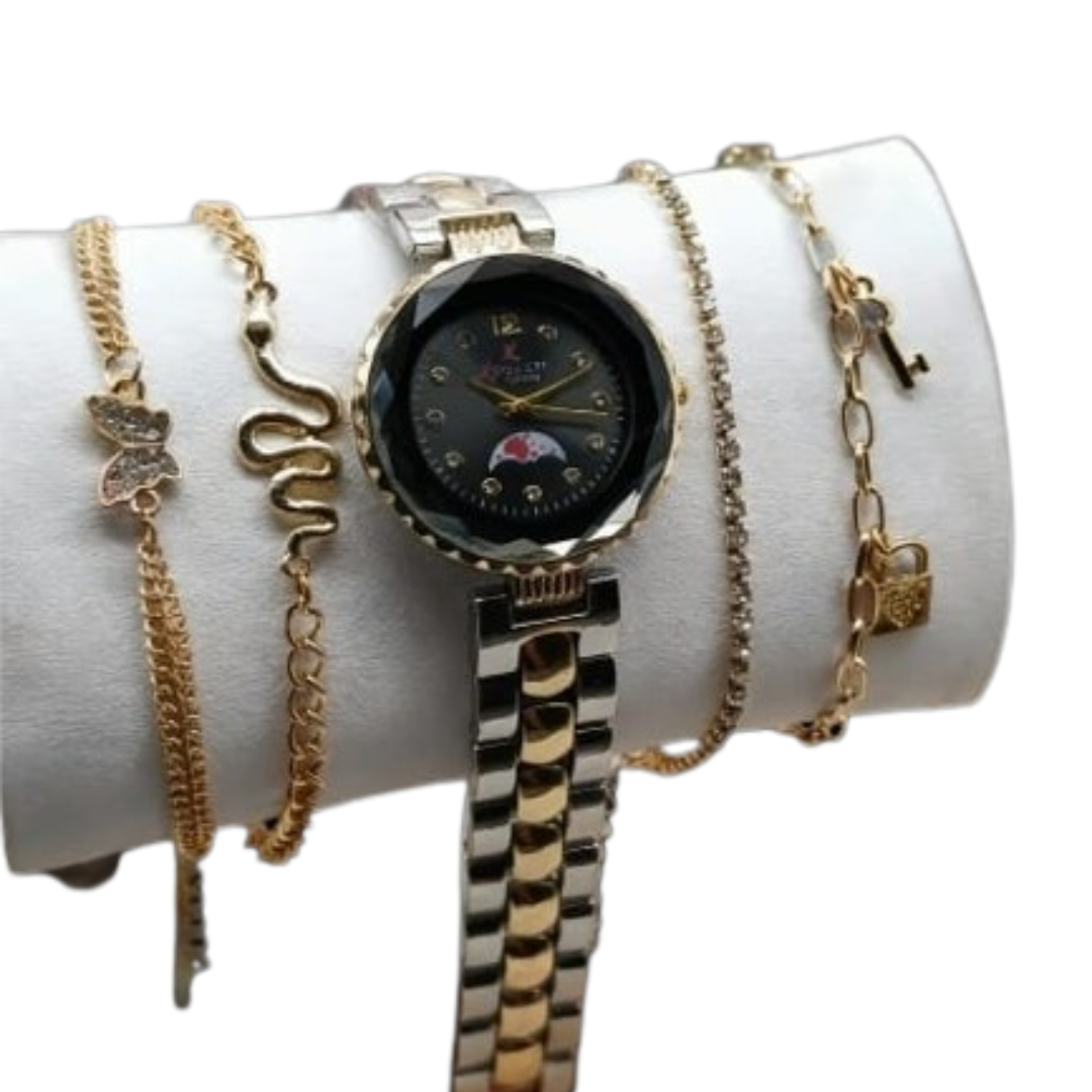 GIRLS DIAMOND CUT JEWELLERY WATCH