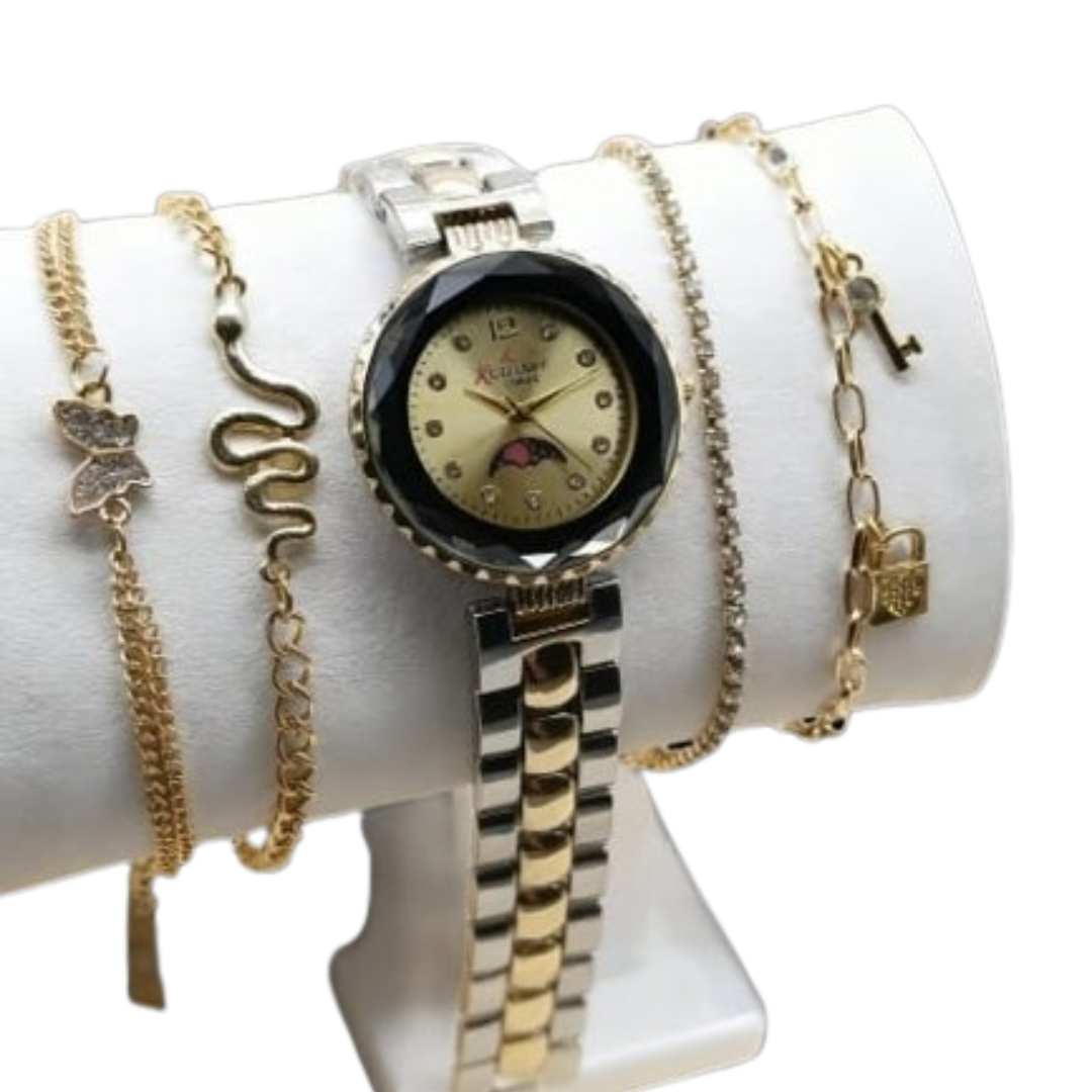 GIRLS DIAMOND CUT JEWELLERY WATCH