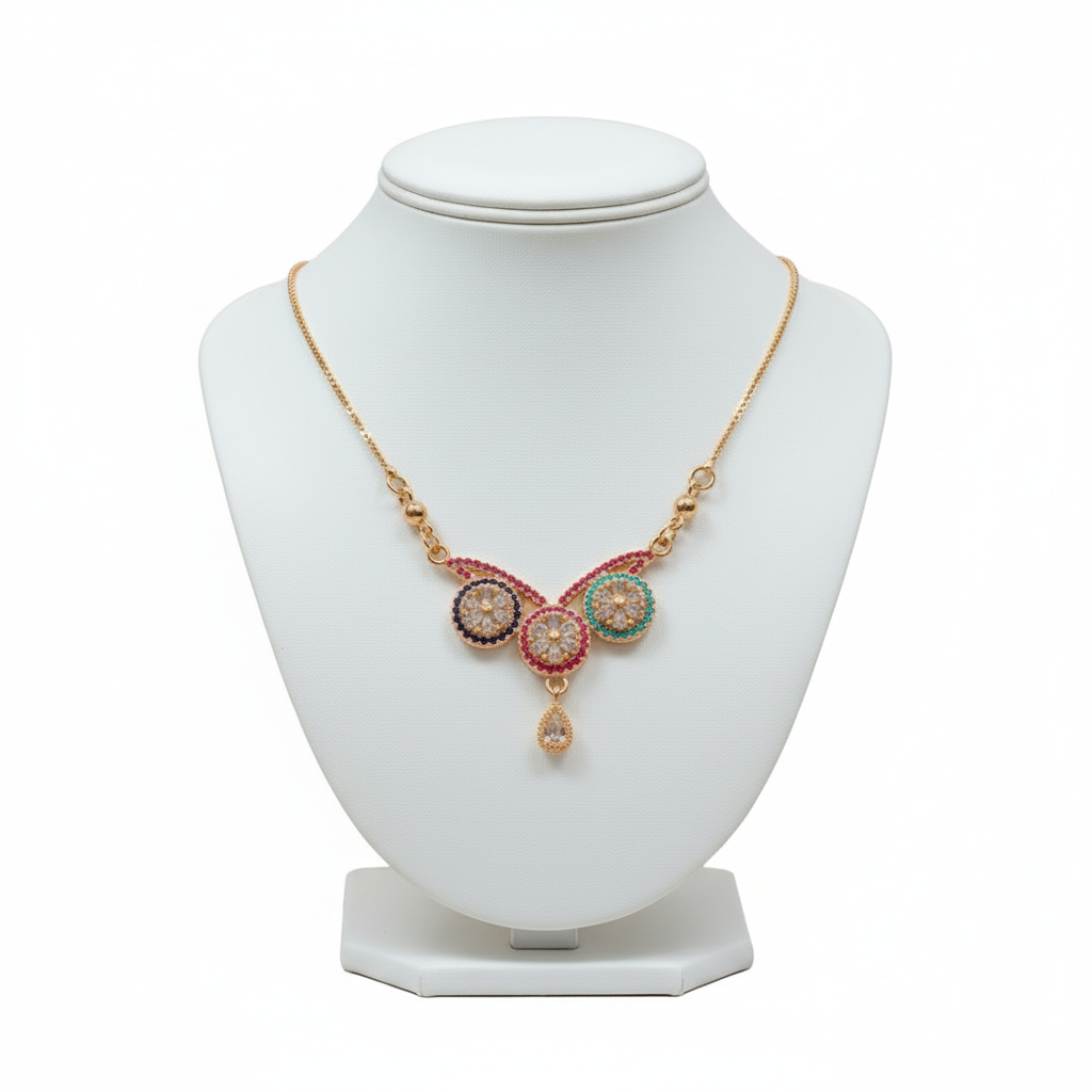 Fancy necklace set multicolor