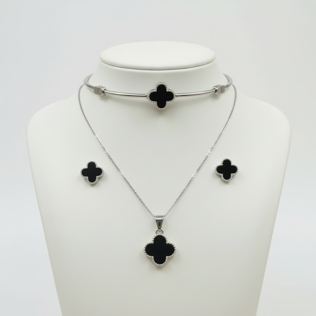 Artificial bracelet earring necklace set for Girls