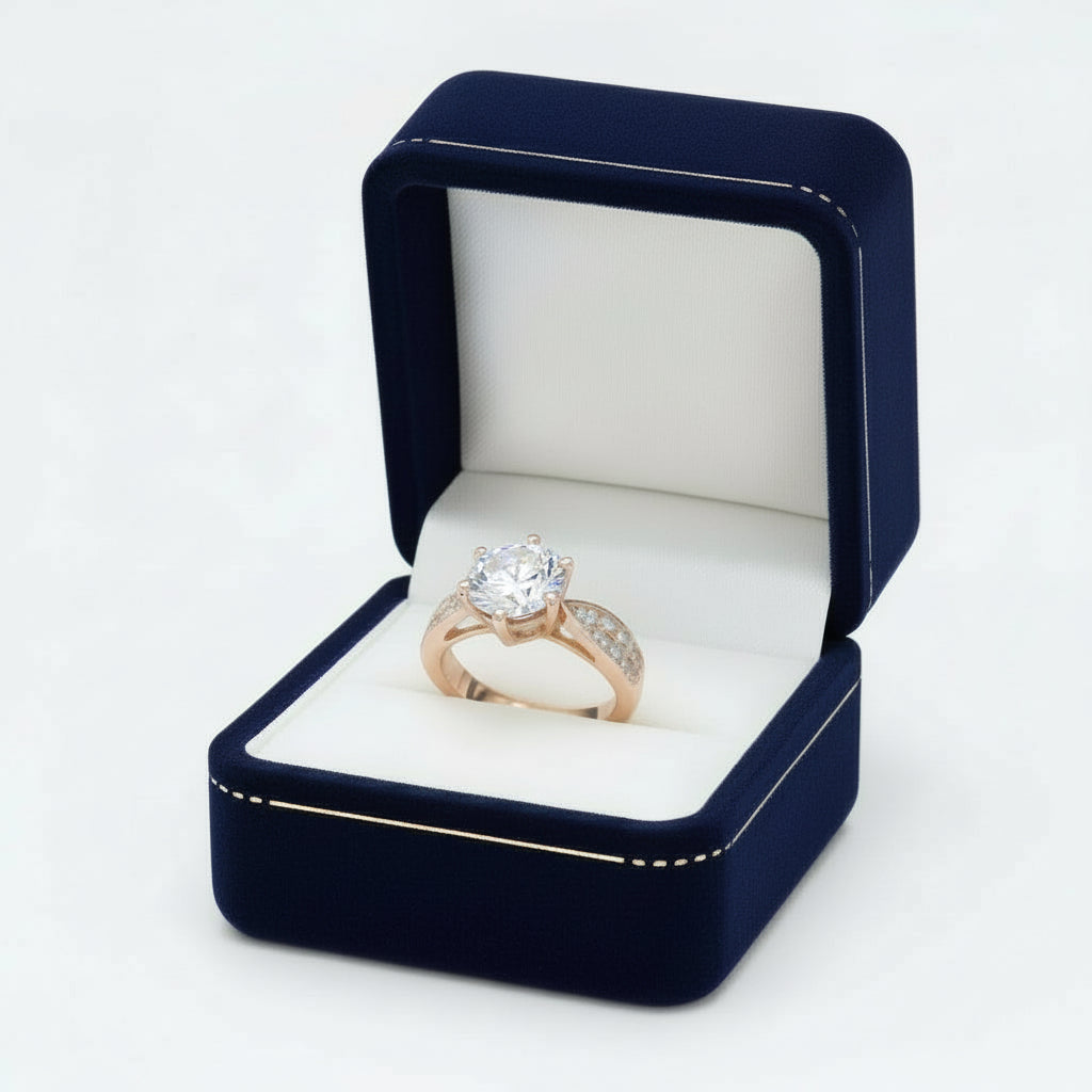 Fancy Unique Design Crystal Stones Ring For Girls & Women