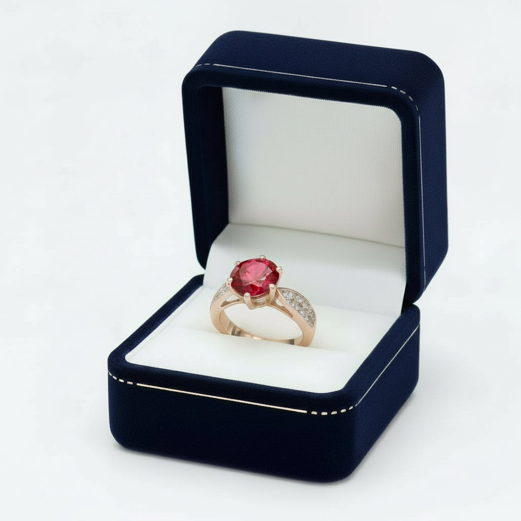 Fancy Unique Design Crystal Stones Ring For Girls & Women